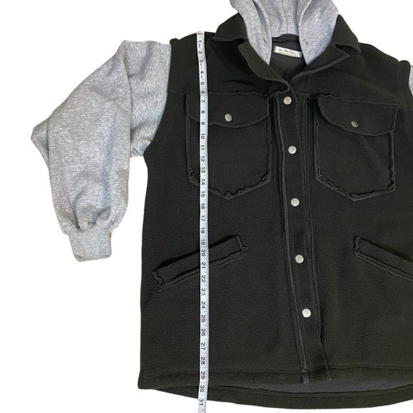 Free People Treeline Cardi Work Fleece Shirt Jacket Size Medium - Picture 13 of 15